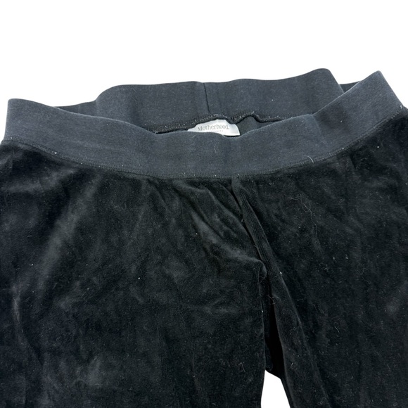 Motherhood Maternity Velour Lounge Pants – Black Soft Sweatpants Women’s Size L - Picture 2 of 7
